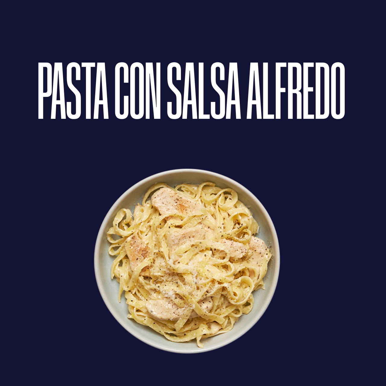 Pasta con salsa Alfredo