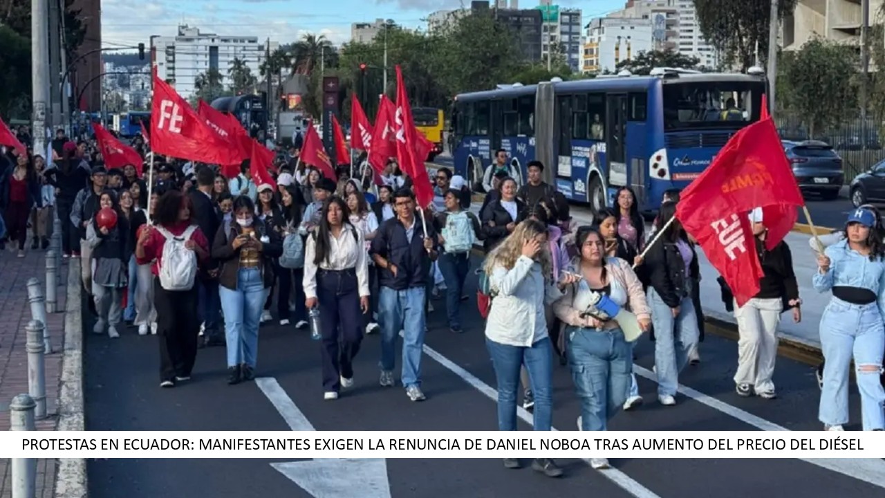 Protestas en Ecuador
