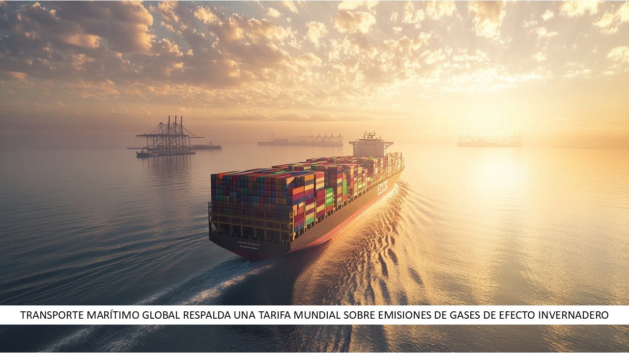 Transporte marítimo global respalda una tarifa mundial sobre emisiones de gases de efecto invernadero