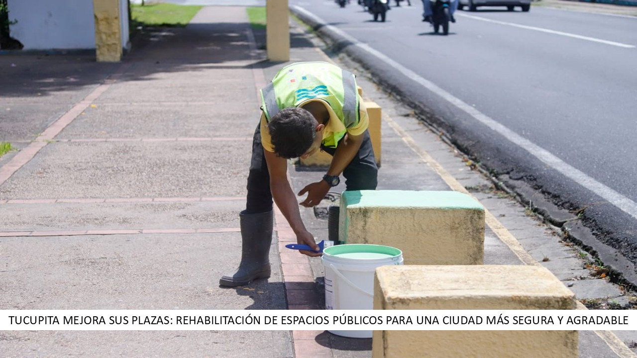 Tucupita mejora sus plazas rehabilitación de espacios públicos para una ciudad más segura y agradable