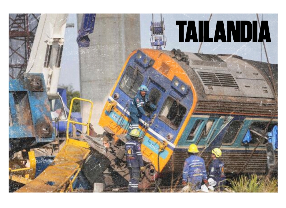 Tragedia en las vías El colapso de una grúa que enluta al sistema ferroviario de Tailandia
