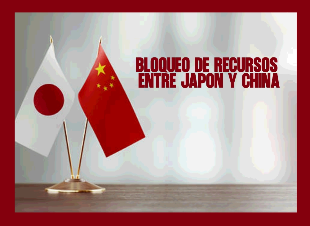 el bloqueo de recursos críticos entre China y Japón