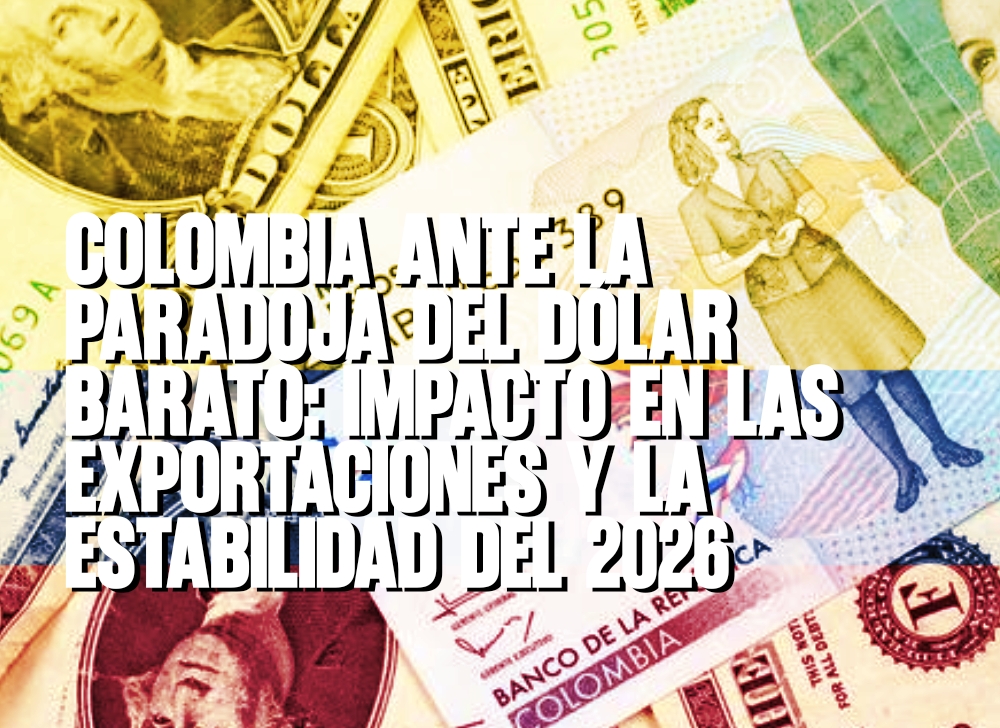 Colombia ante la paradoja del dólar barato Impacto en las exportaciones y la estabilidad del 2026