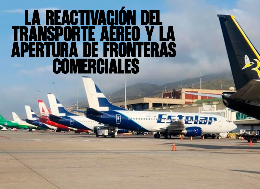 La reactivación del transporte aéreo y la apertura de fronteras comerciales