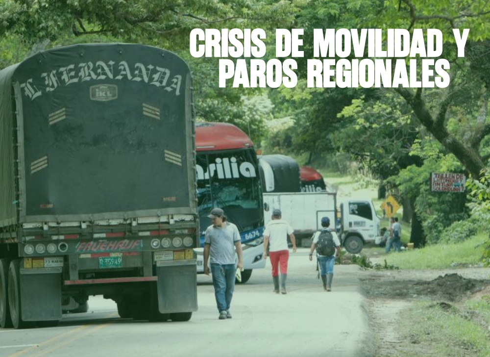 Crisis de movilidad y paros regionales