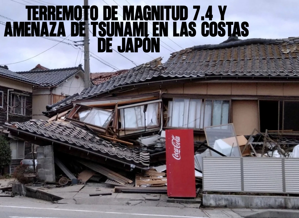 Terremoto de magnitud 7.4 y amenaza de tsunami en las costas de Japón