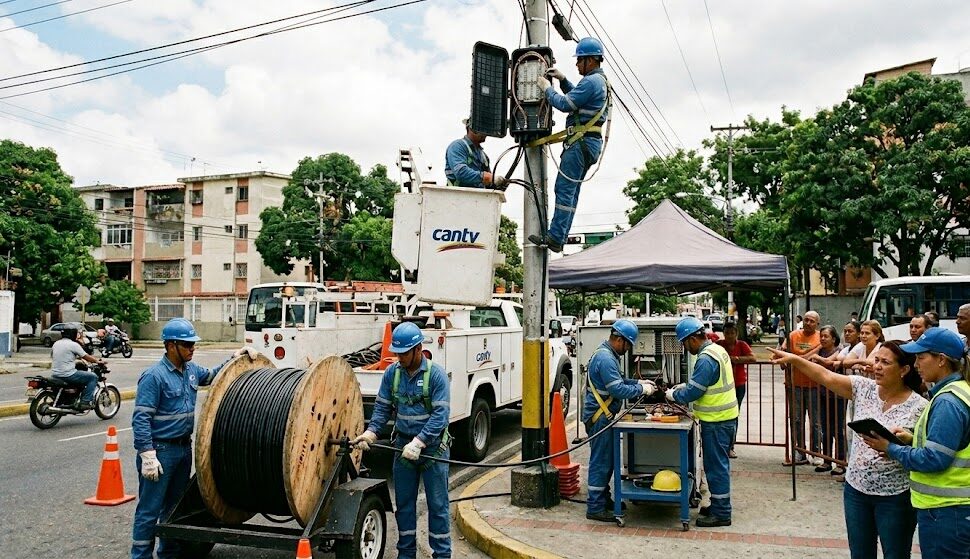 Cantv restituye servicios de telefonía e Internet