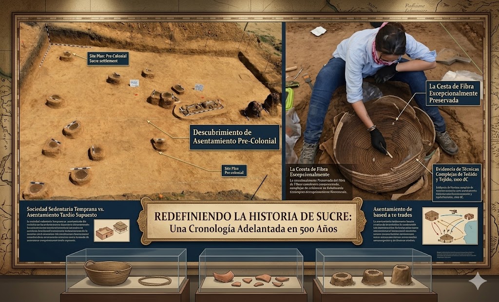 hallazgo arqueológico que redefine la historia de Sucre