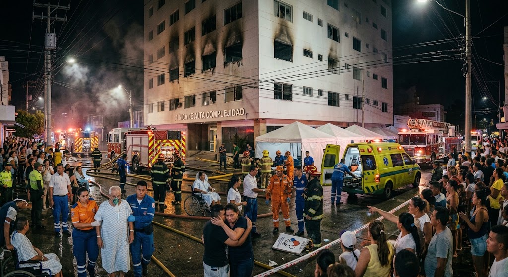 emergencia en la clínica de Barranquilla