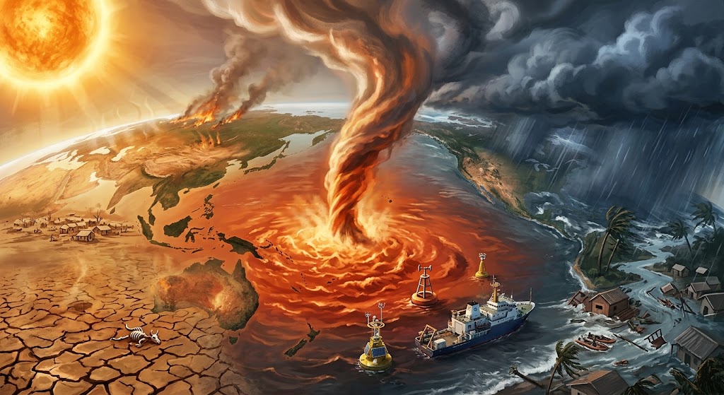 intensificación extrema del fenómeno El Niño