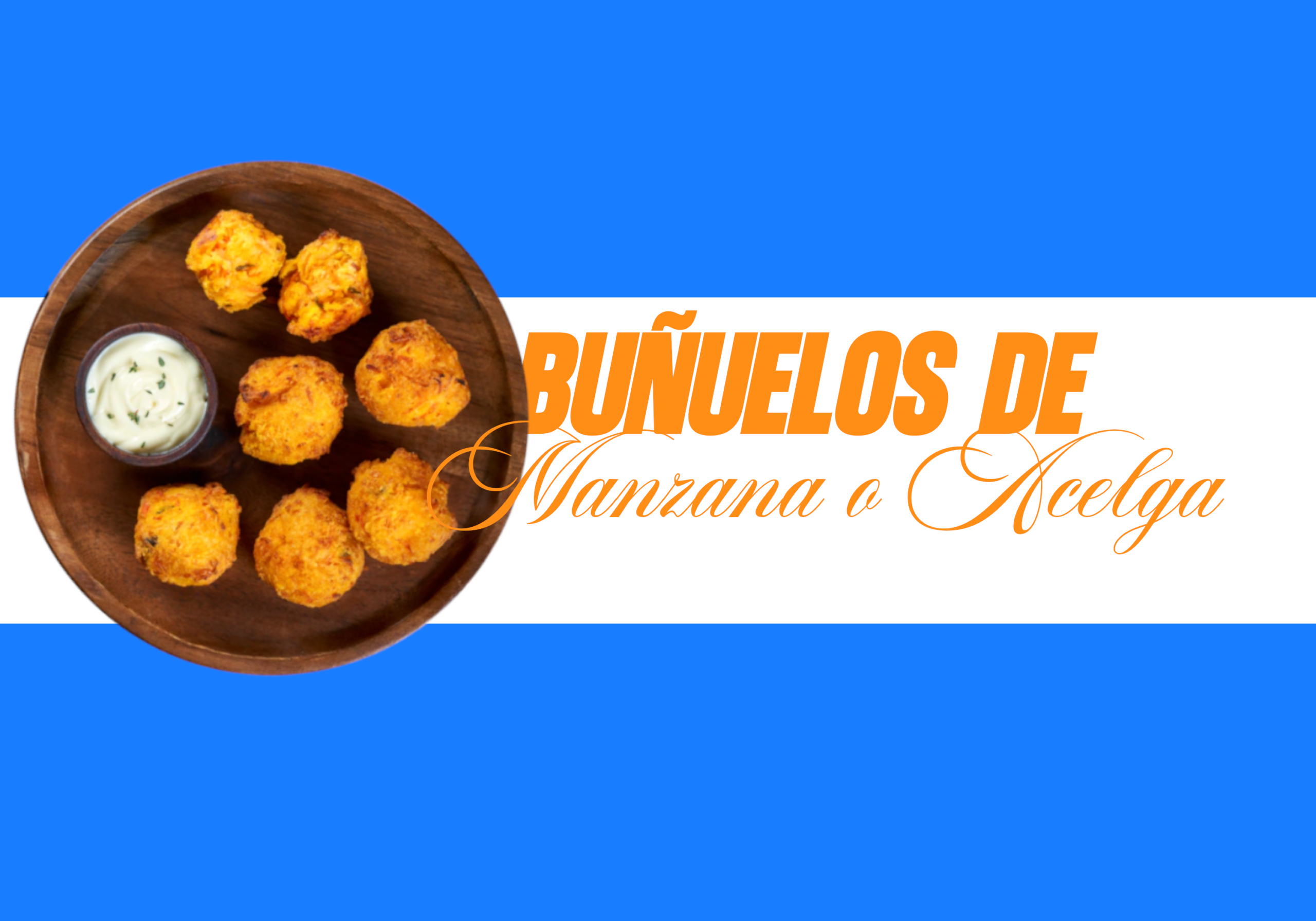 Buñuelos de manzana o acelga