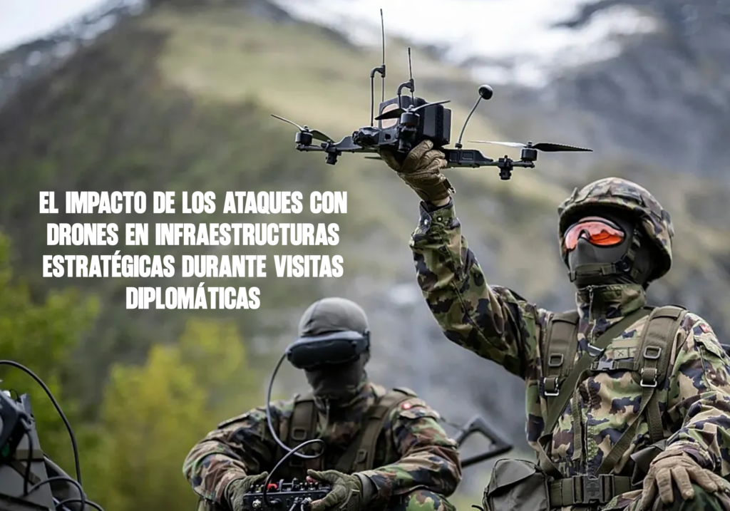 El impacto de los ataques con drones en infraestructuras estratégicas durante visitas diplomáticas