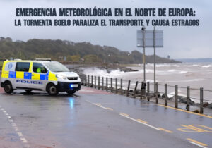 Emergencia meteorológica en el norte de Europa la tormenta Boelo paraliza el transporte y causa estragos
